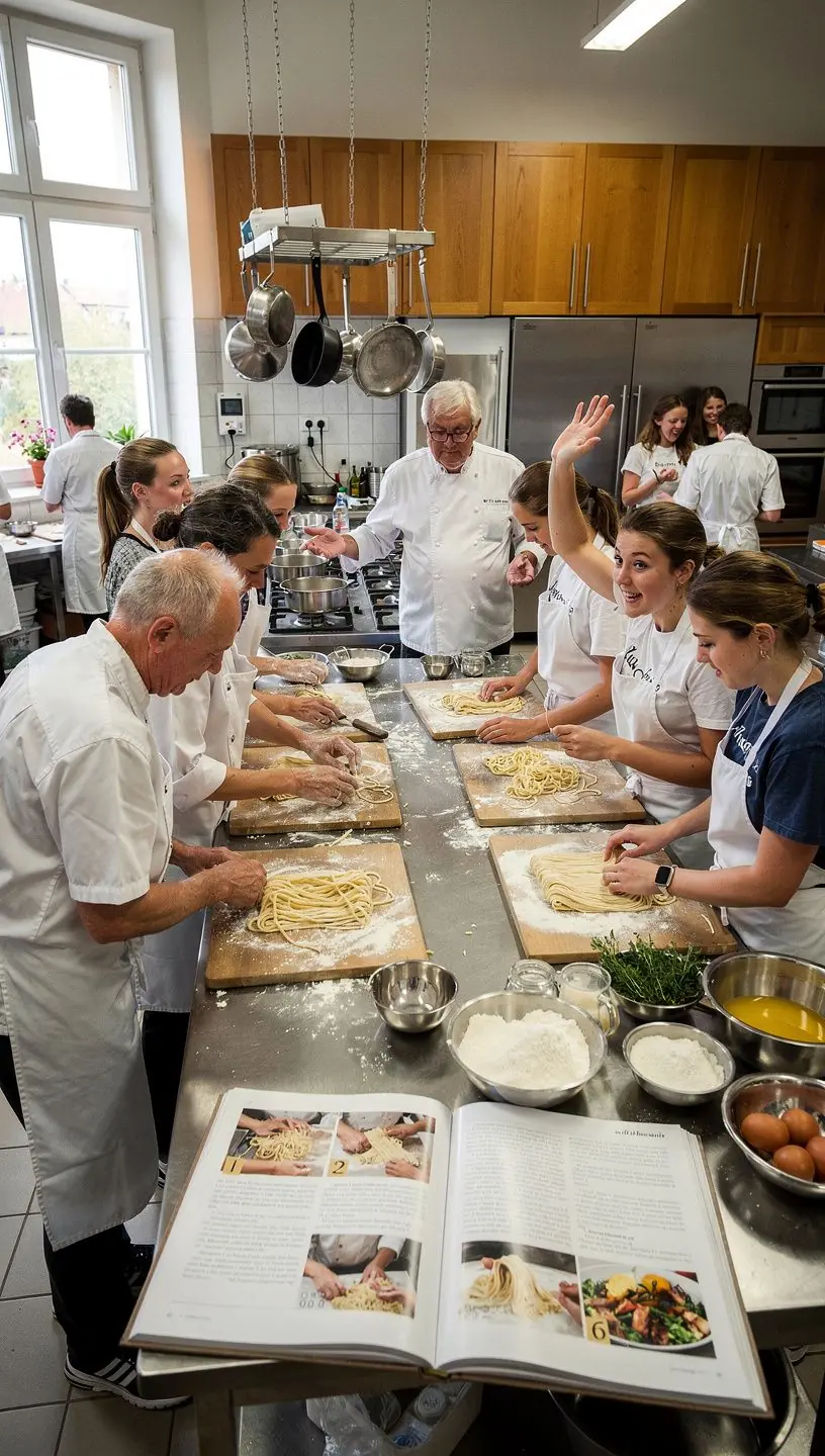 Ilustrovaná obálka kuchařky s tradičními českými recepty