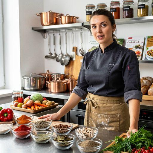 Různé druhy českých pečiv na bílém ubrusu